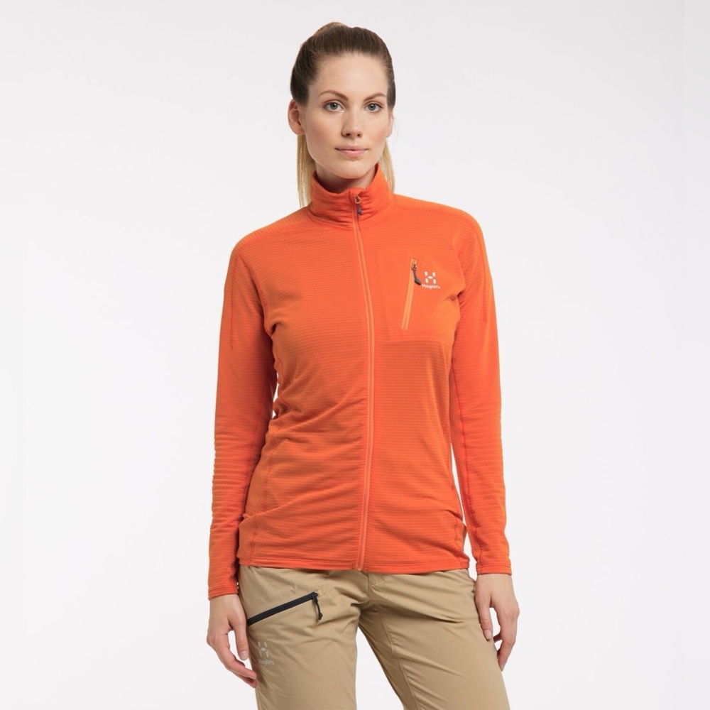 HAGLÖFS WOMENS L.I.M MID JACKET FLAME ORANGE size medium 1151